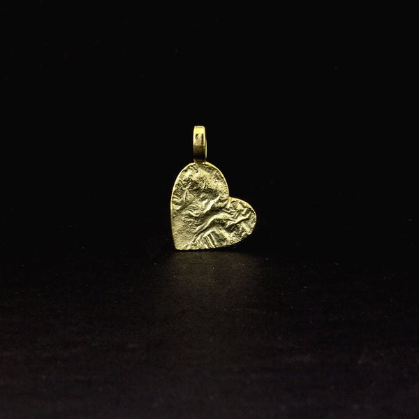 Herzanhänger aus Gelbgold