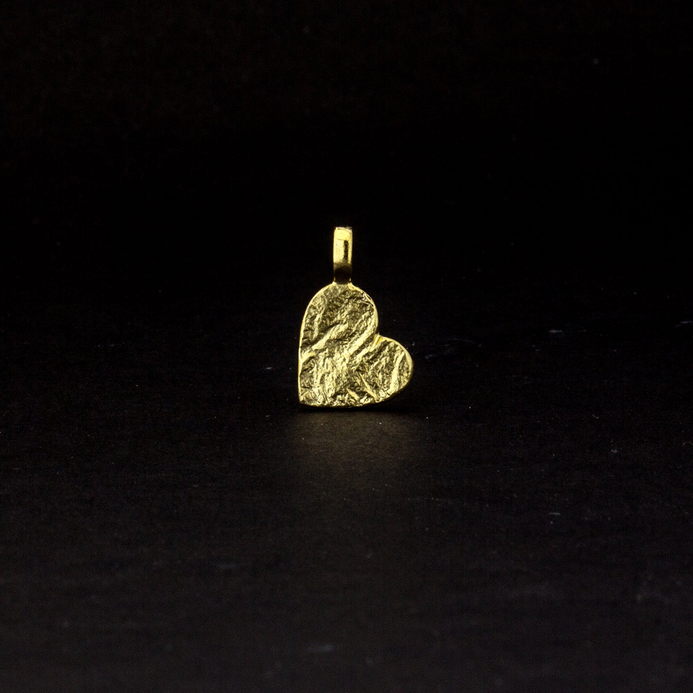 Herzanhänger 'Lava' | 585 Gelbgold