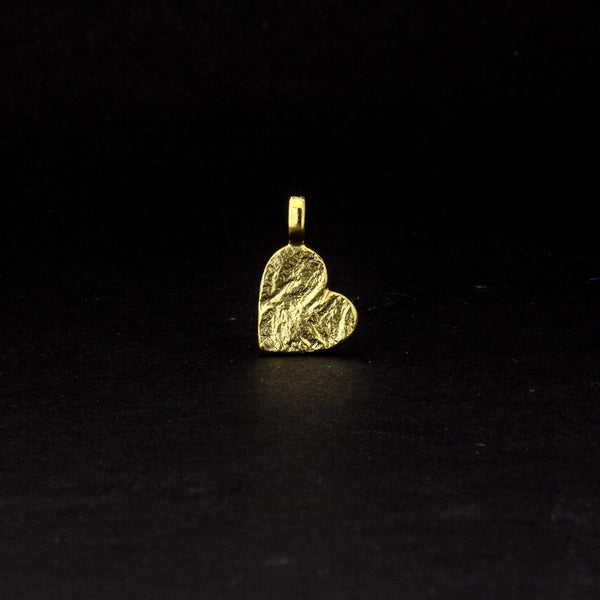 Herzanhänger aus Gelbgold