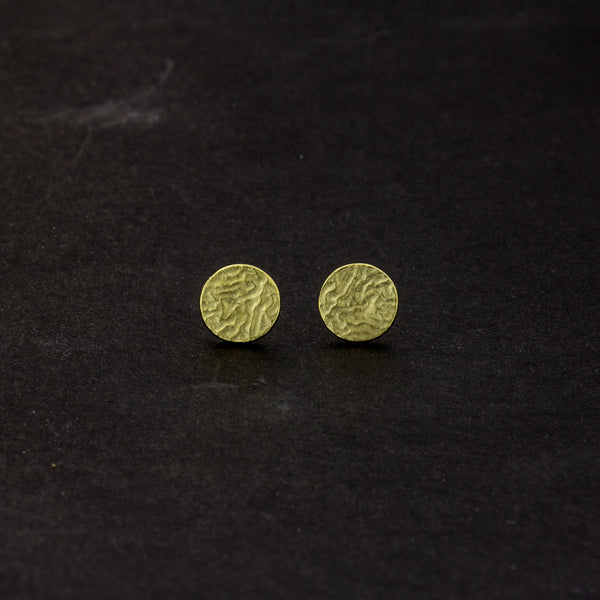 Ohrstecker 'Lava' aus Gelbgold