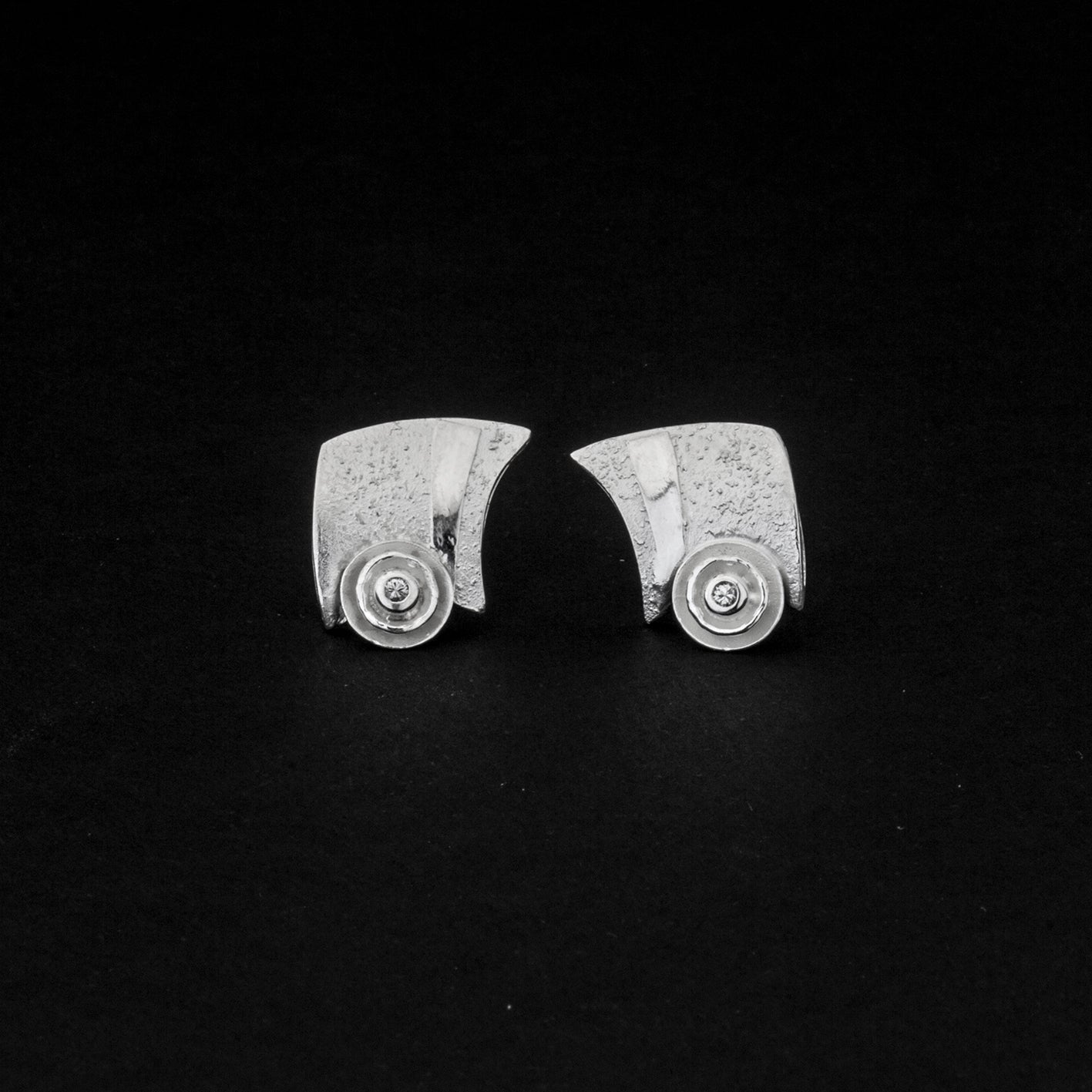 Ohrstecker aus Sterling Silber mit Brillant