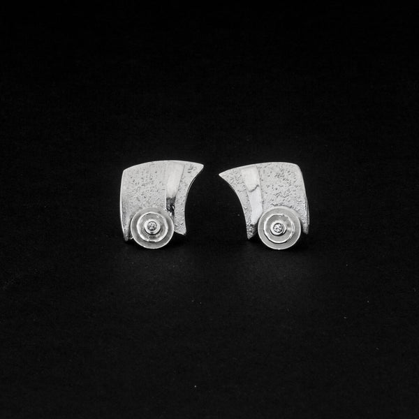 Ohrstecker aus Sterling Silber mit Brillant