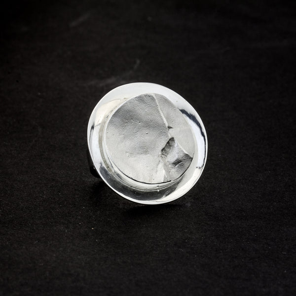 Ring 'Berge' mit Rand aus Sterling Silber