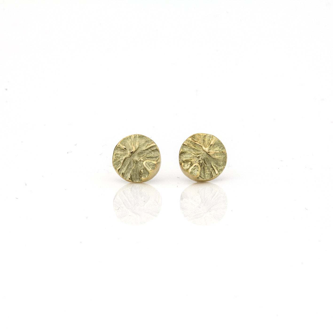 Ohrstecker 'Berge' aus Gelbgold