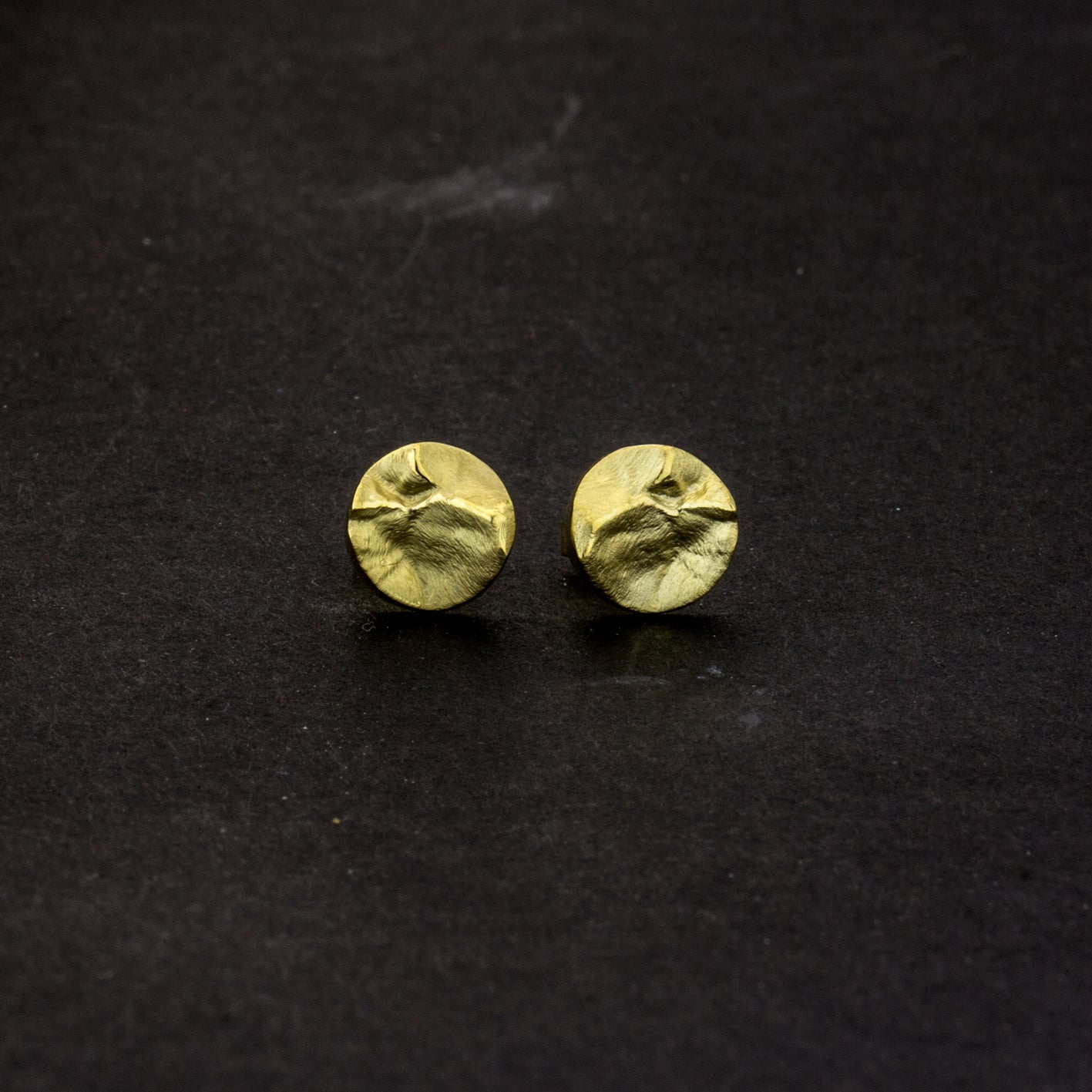 Ohrstecker 'Berge' aus Gelbgold