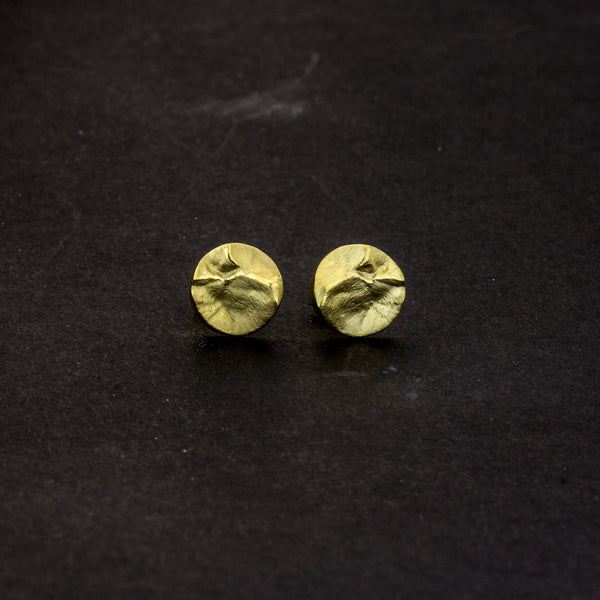 Ohrstecker 'Berge' aus Gelbgold