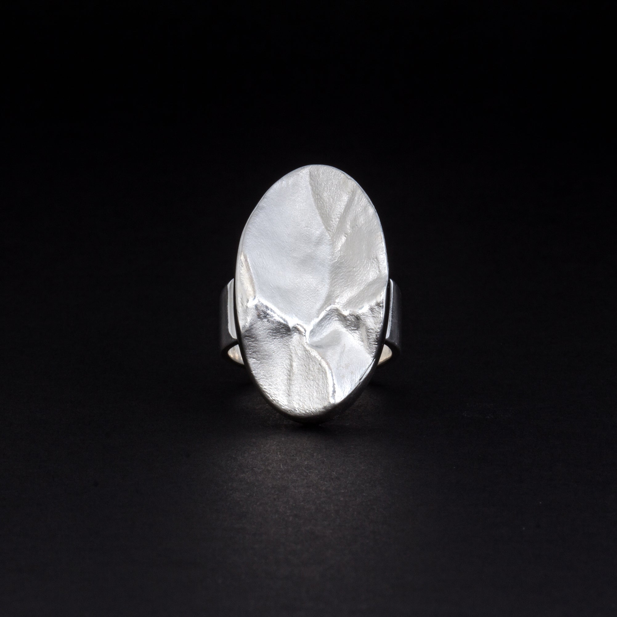 Ring 'Berge' -oval- aus Sterling Silber