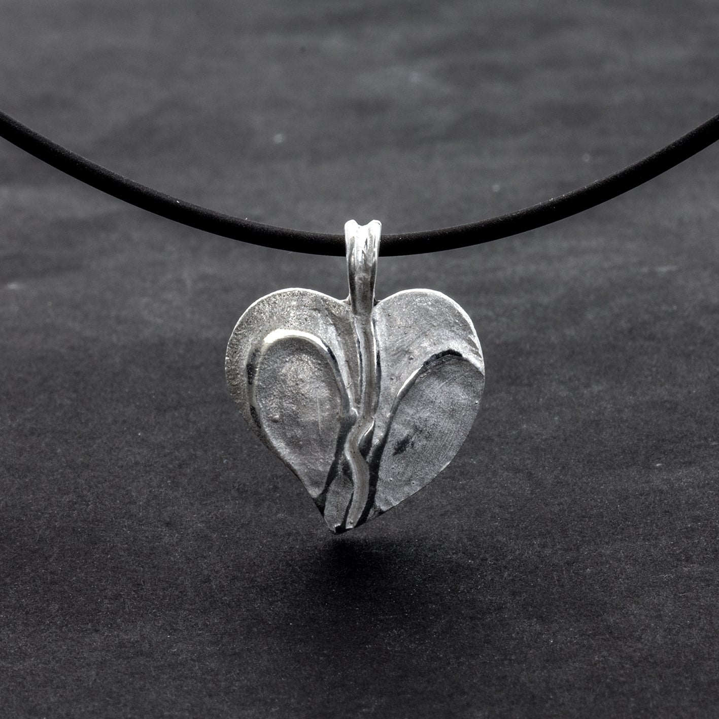 Herzahnhänger aus Sterling Silber