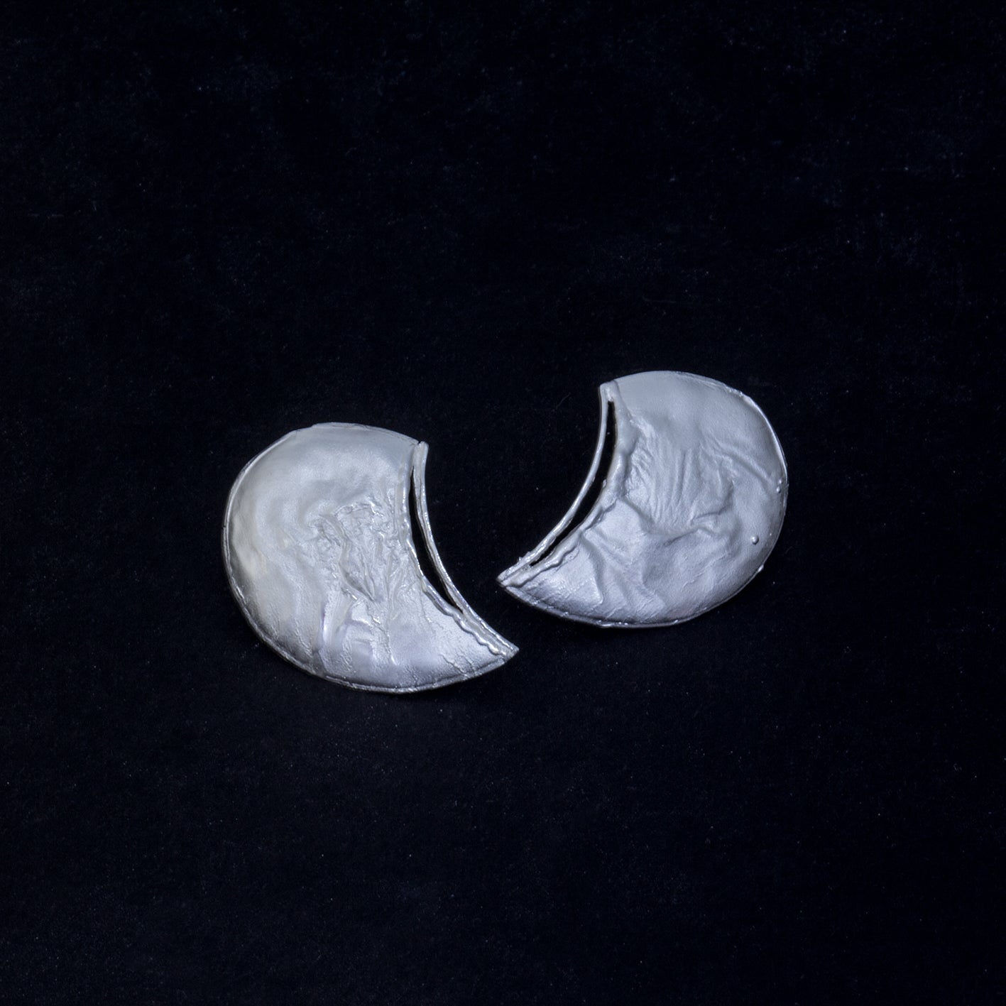 Ohrstecker 'Lava', 22mm | 925 Sterlingsilber
