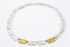 Plättchencollier 'Lava' | Gold-Elemente | 925 Sterlingsilber